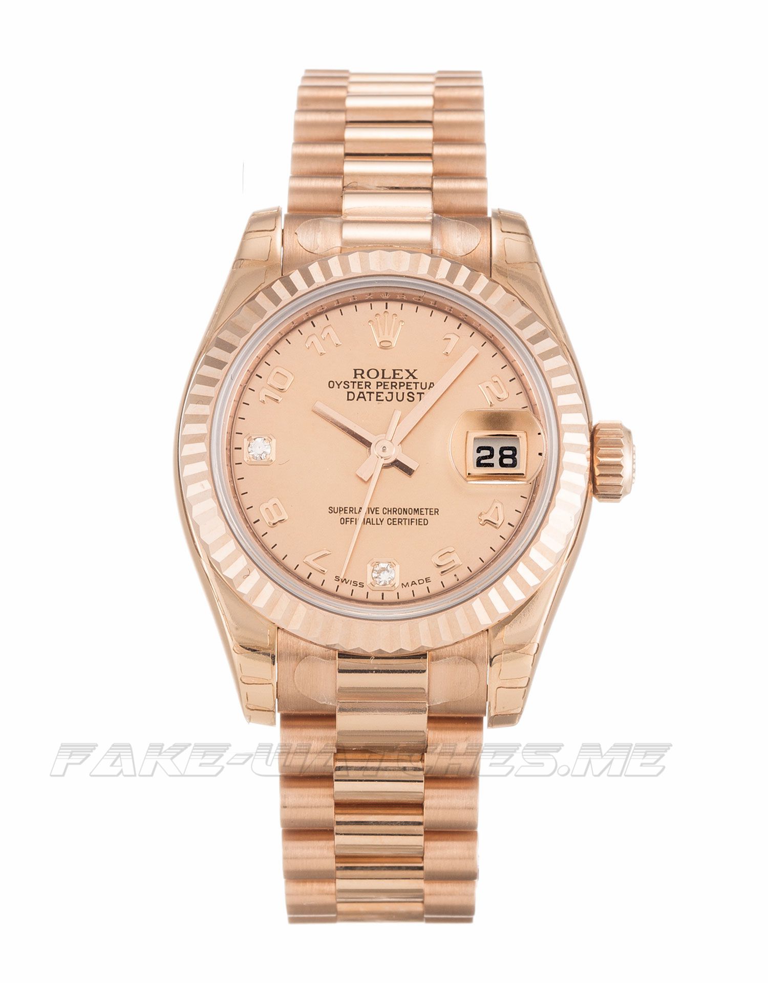 Rolex Datejust Lady Mother of Pearl Goldust Ladies Automatic 179175F